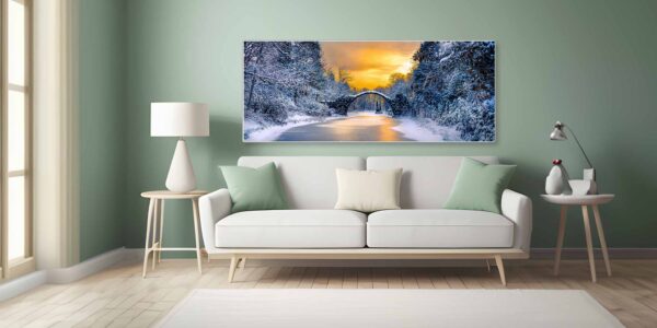 Die Kromlauer Rakotzbrücke als Wandbild