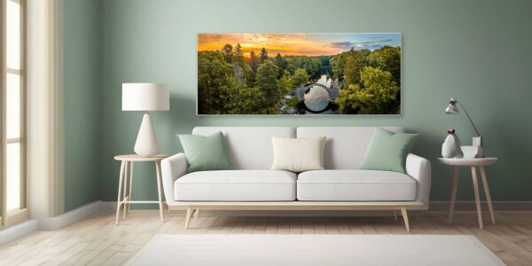 Die Kromlauer Rakotzbrücke als Wandbild